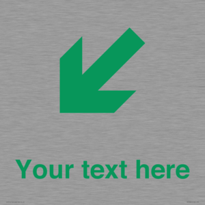 Custom Safe Condition inverse: Green Down left right arrow